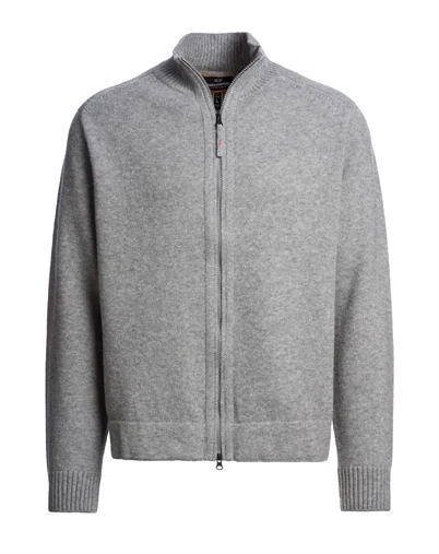 Parajumpers - Levico Zip Cardigan - Ash Grey Melange